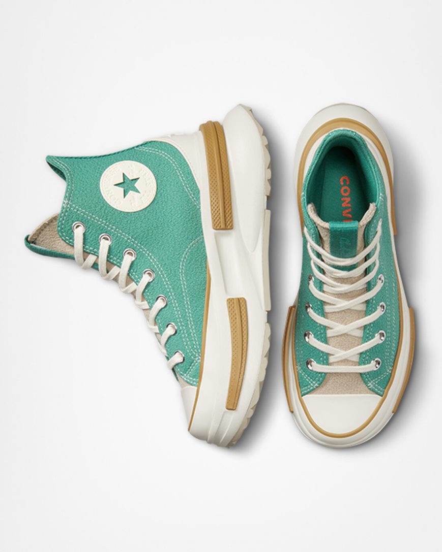 Men's Converse Run Star Legacy CX Textured High Top Shoes Green | AU 064E1N